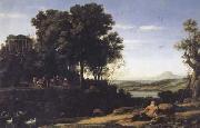Claude Lorrain Landscape with Apollo and the Muses (mk17) oil on canvas